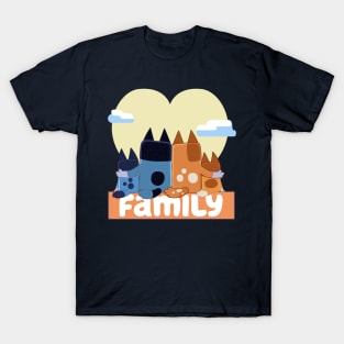 Blue Family Love T-Shirt